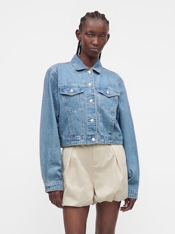 TOPSHOP Φθινοπωρινό και ανοιξιάτικο μπουφάν 'EVI' σε μπλε: μπροστά