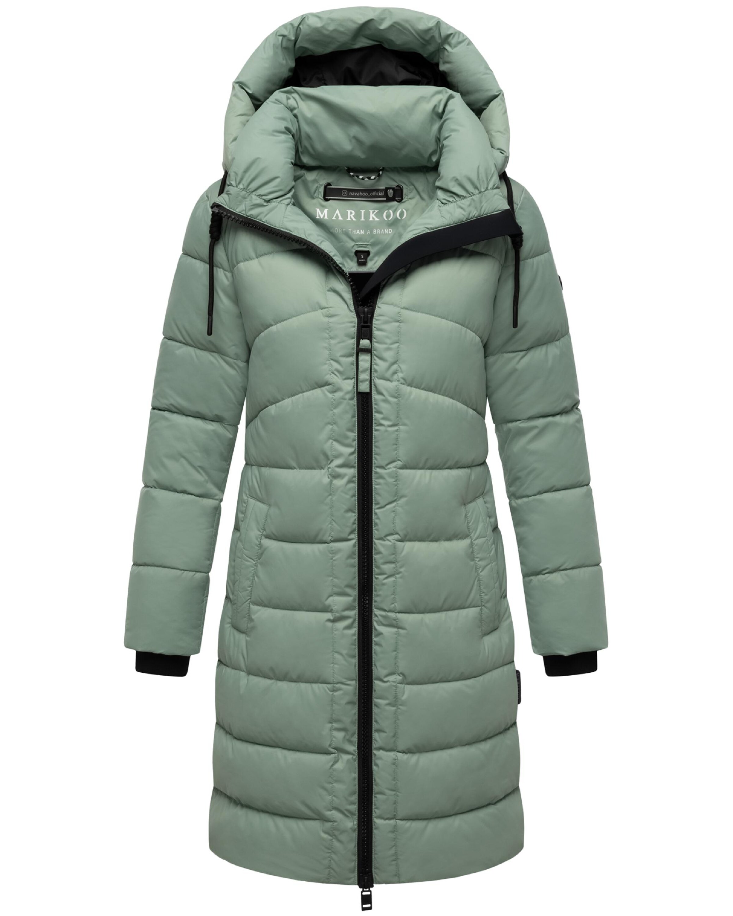 MARIKOO Płaszcz zimowy 'Kaltnäschen 16' w kolorze zielony