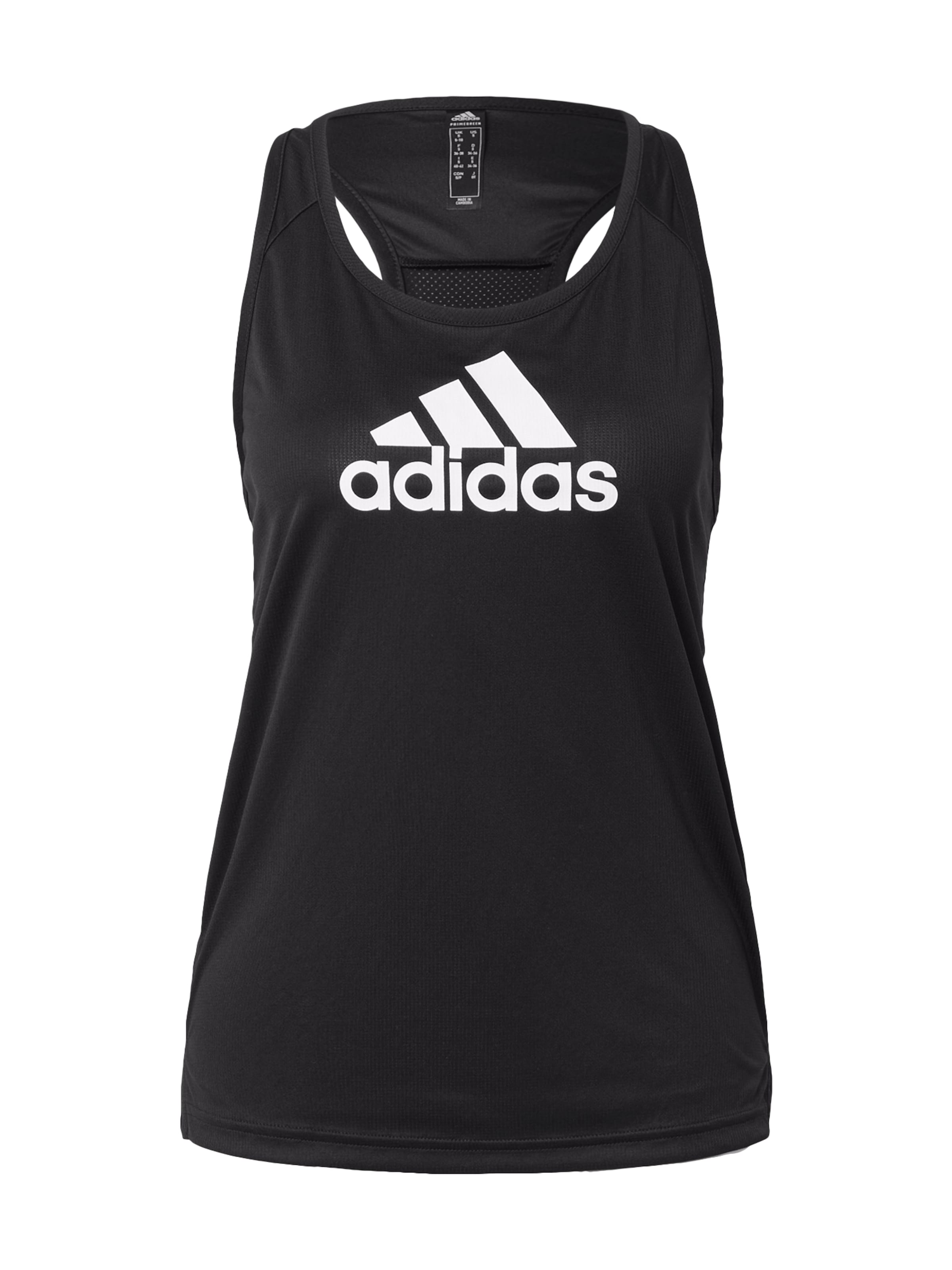 ADIDAS SPORTSWEAR Top sportowy 'Aeroready Designed 2 Move Logo' w kolorze czarny: przód