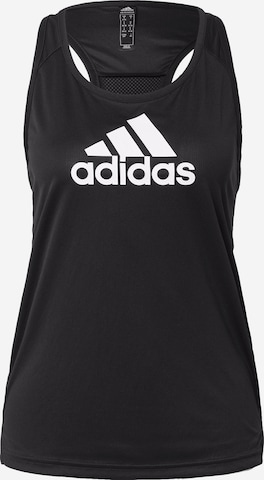 juoda ADIDAS SPORTSWEAR Sportiniai marškinėliai be rankovių 'Aeroready Designed 2 Move Logo': priekis