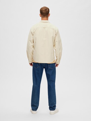 SELECTED HOMME Regular Fit Hemd in Beige