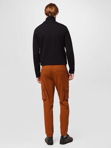 Only & Sons Tapered Cargo trousers 'Cam Stage' in Brown