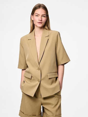 PIECES Blazer 'PCTempre' i brun: forside