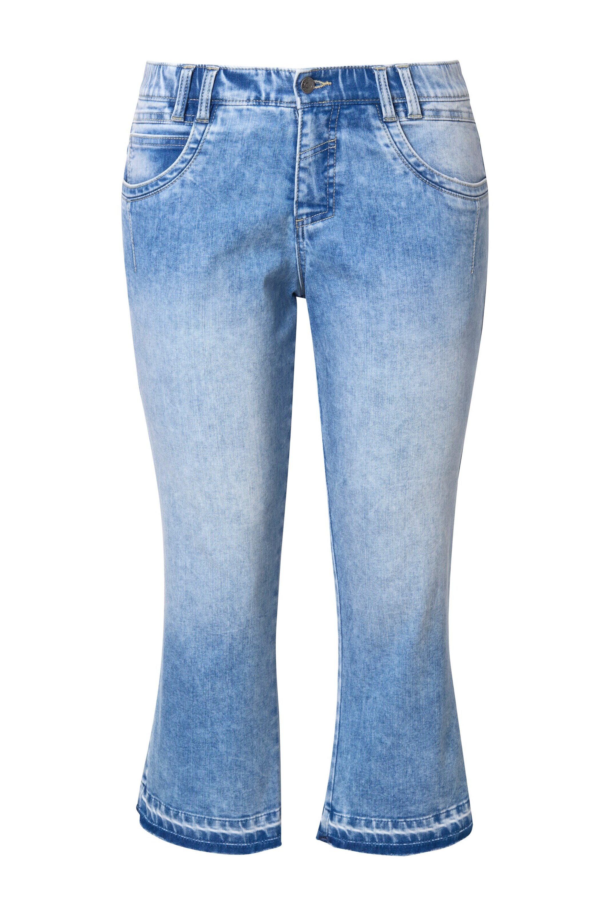 LAURASØN Flared Jeans in Blauw: voorkant