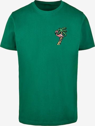 Mister Tee - Camiseta 'Flamingo' en verde: frente