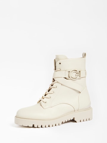 Bottines à lacets 'ODANNA' GUESS en beige