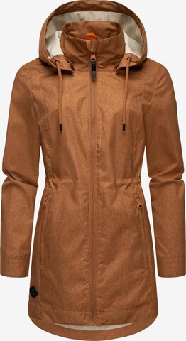 Manteau fonctionnel 'Dakkota II' Ragwear en marron : devant