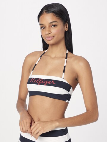 Bandeau Hauts de bikini Tommy Hilfiger Underwear en bleu : devant