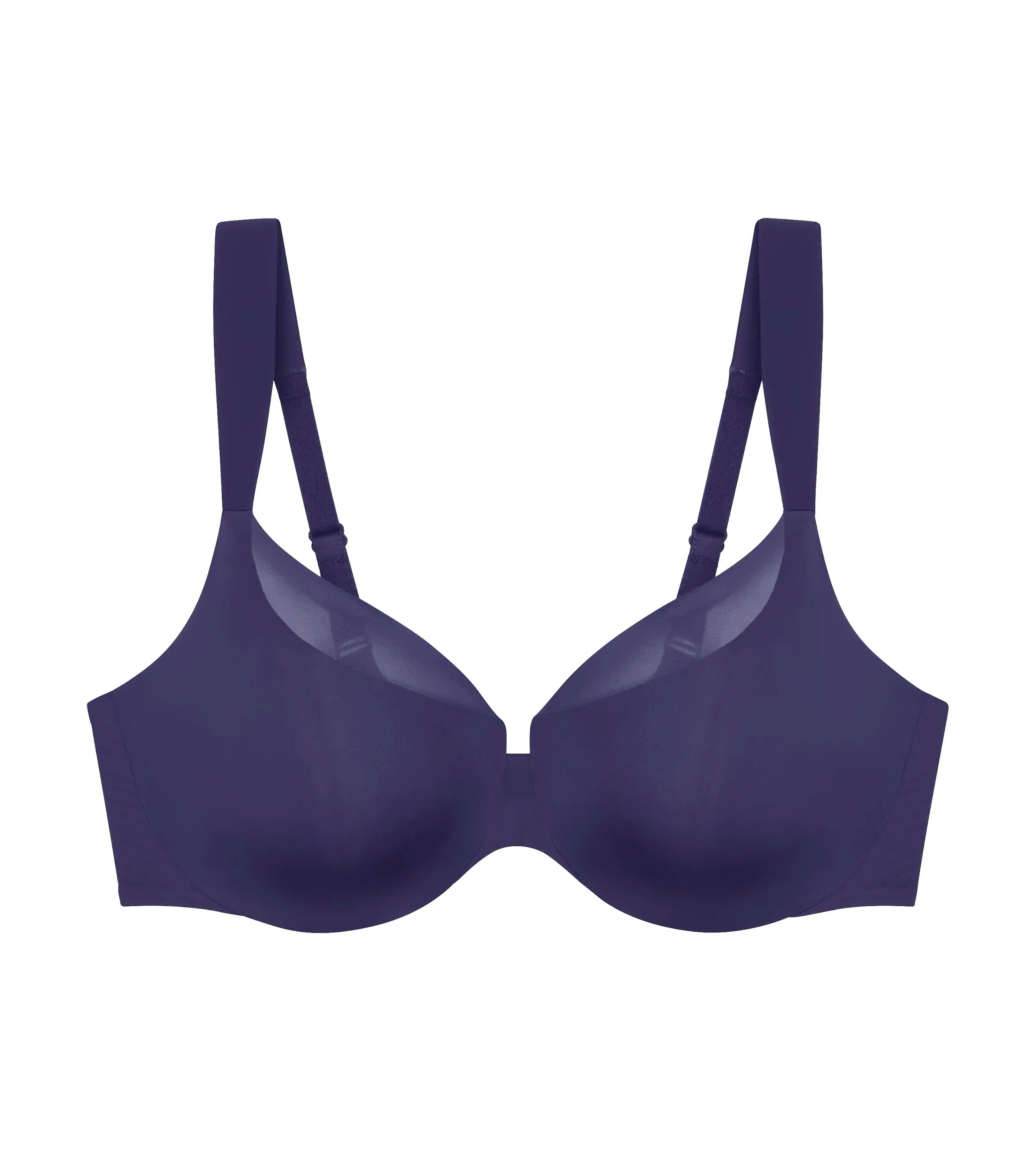 TRIUMPH Triangle Bra 'Illusion' in Purple: front