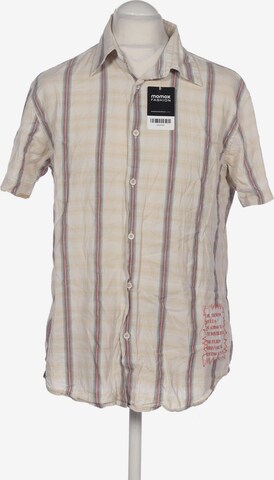Desigual Button Up Shirt in XL in Beige: front