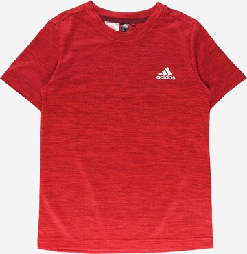 ADIDAS SPORTSWEAR Funkcionalna majica | rdeča barva: sprednja stran