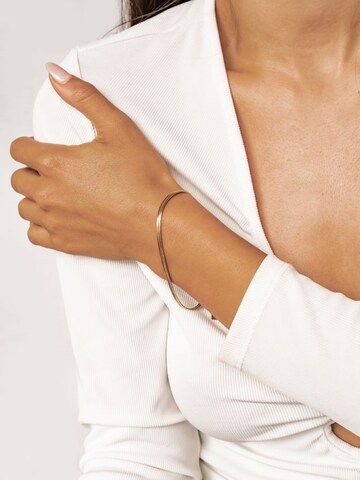 Hey Happiness Armband 'Serpent Flat' in Goud