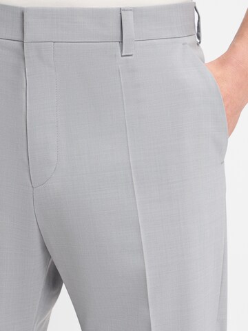 HUGO Regular Pleated Pants 'Teagan' in Grey