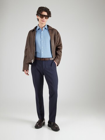 Michael Kors Slim Fit Hemd in Blau