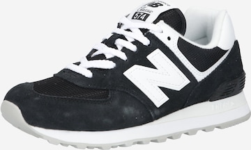 new balance Låg sneaker '574' i svart: framsida