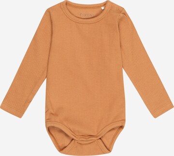 Tutina / body per bambino di Fixoni in beige: frontale