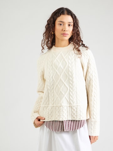 Vanessa Bruno Sweter 'FOLK' w kolorze beżowy: przód