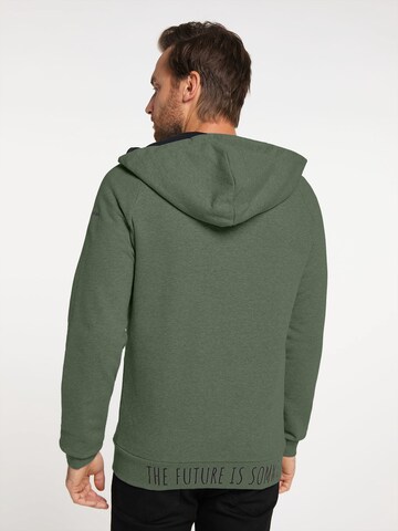 SOMWR Zip-Hoodie 'ZIP UP' in Grün