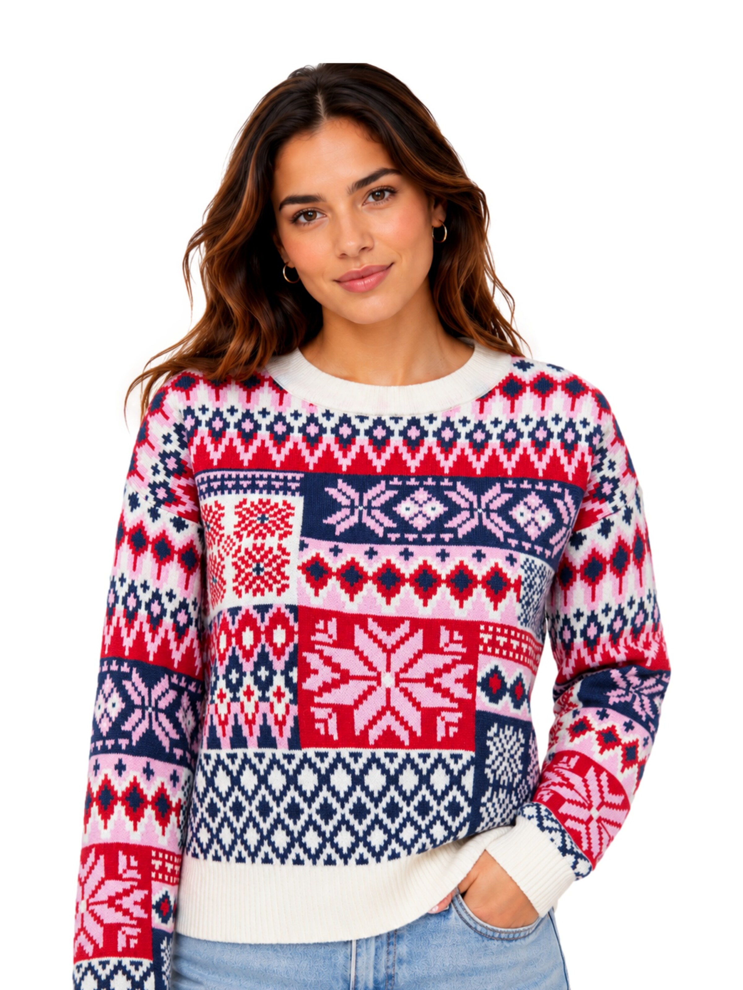 Pull-over 'Xmas Jollie' ONLY en bleu