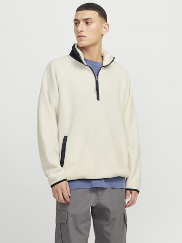 JACK & JONES Sweatshirt i beige: forside