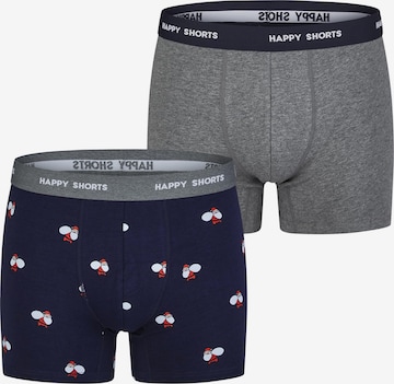 Boxers 'Christmas' Happy Shorts en bleu : devant