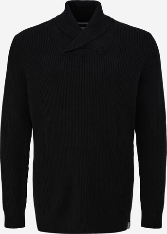 s.Oliver Men Big Sizes Pullover in Schwarz: predná strana