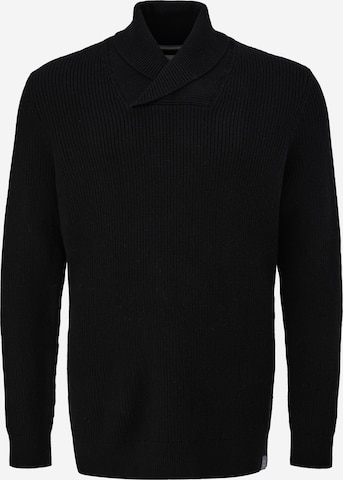 s.Oliver Men Big Sizes Sweater in Black: front