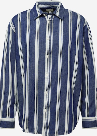 Marškiniai iš WRANGLER, spalva – tamsiai mėlyna / balta, Prekių apžvalga