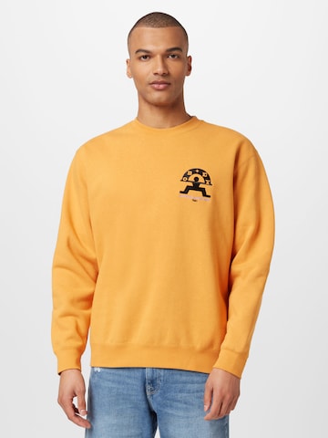 Obey Sweatshirt in Gelb: Vorderseite