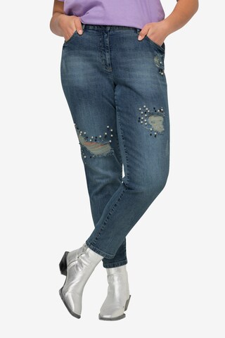 Angel of Style Slimfit Jeans in Blauw: voorkant