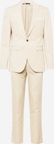 SELECTED HOMME - regular Traje en beige: frente