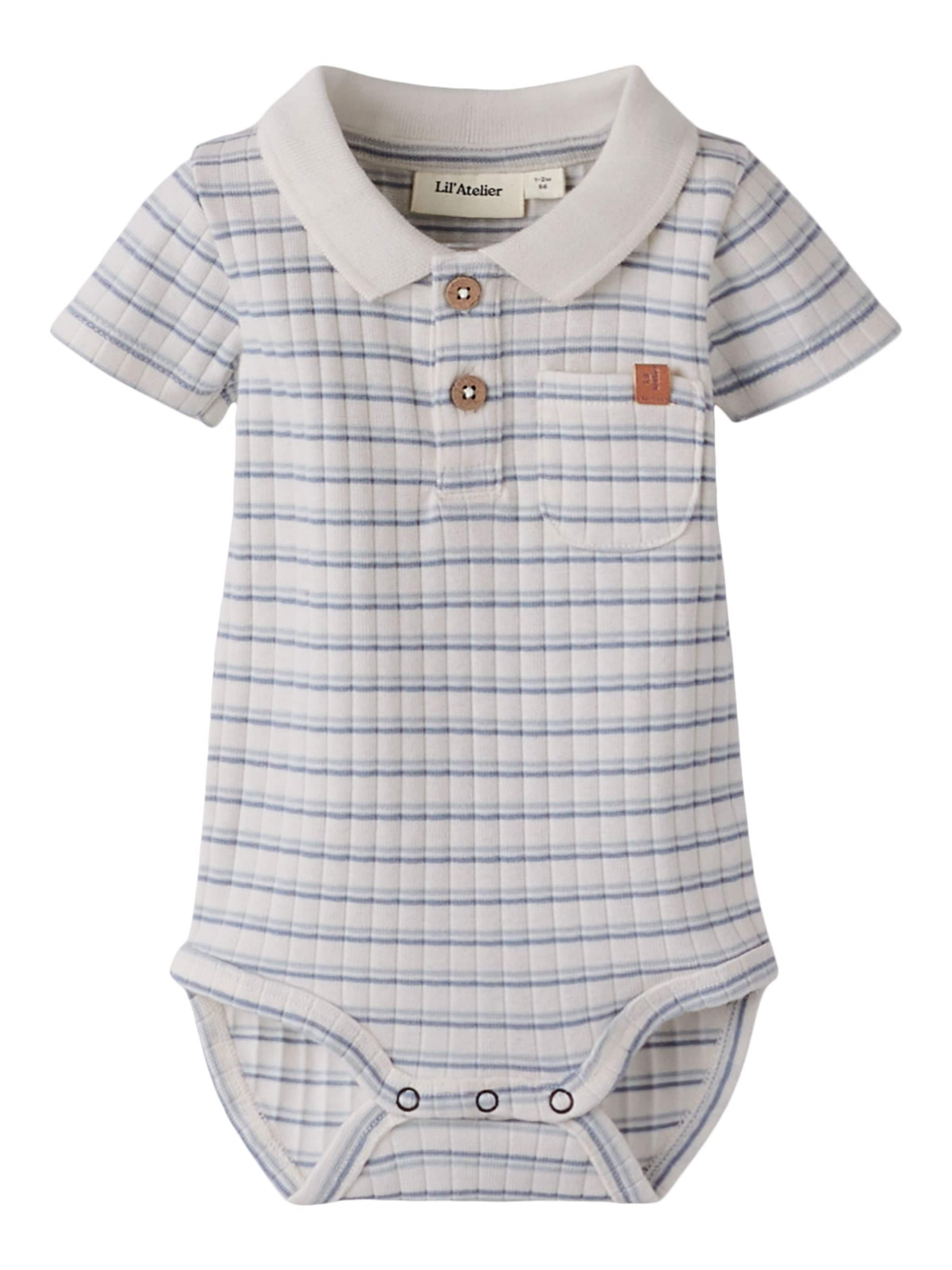 Lil'Atelier - Pijama entero/body en blanco: frente