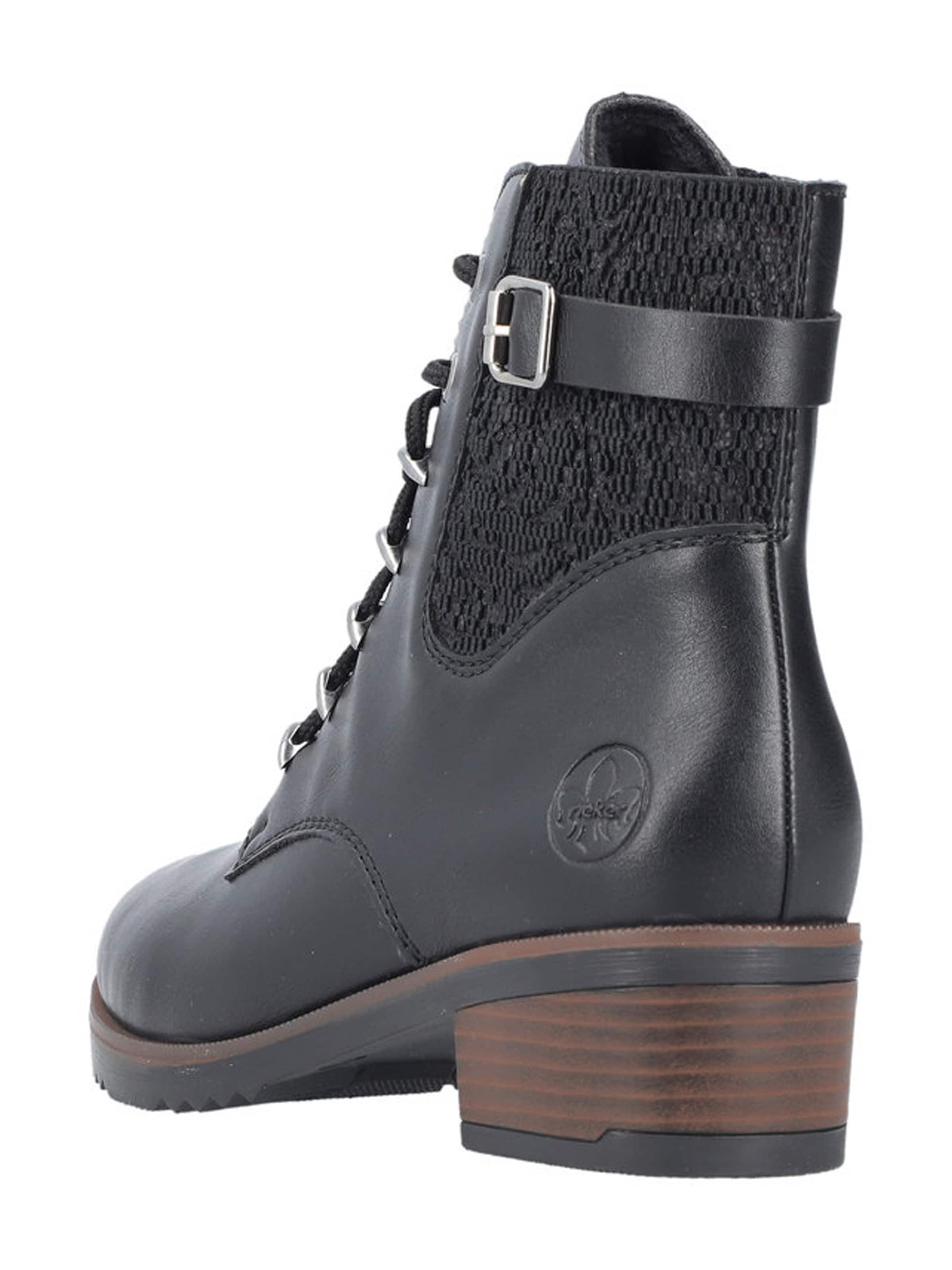 Rieker Snørestøvletter i sort