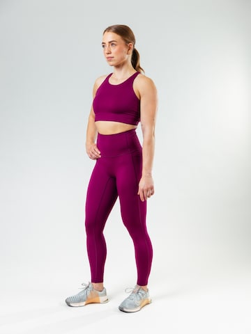 Lifters Slimfit Leggings 'Race Sport' in Lila