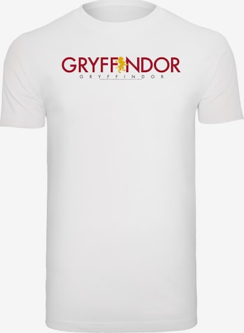 F4NT4STIC Shirt 'Harry Potter Gryffindor' in Wit: voorkant