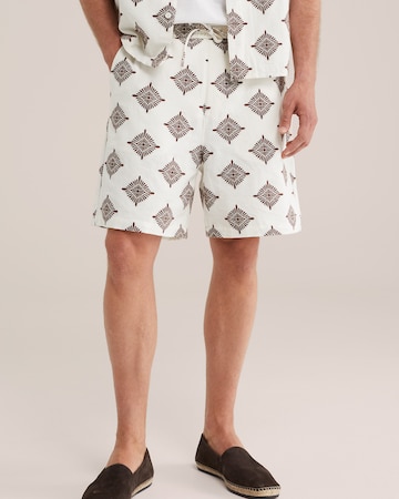 Loosefit Pantalon WE Fashion en blanc : devant