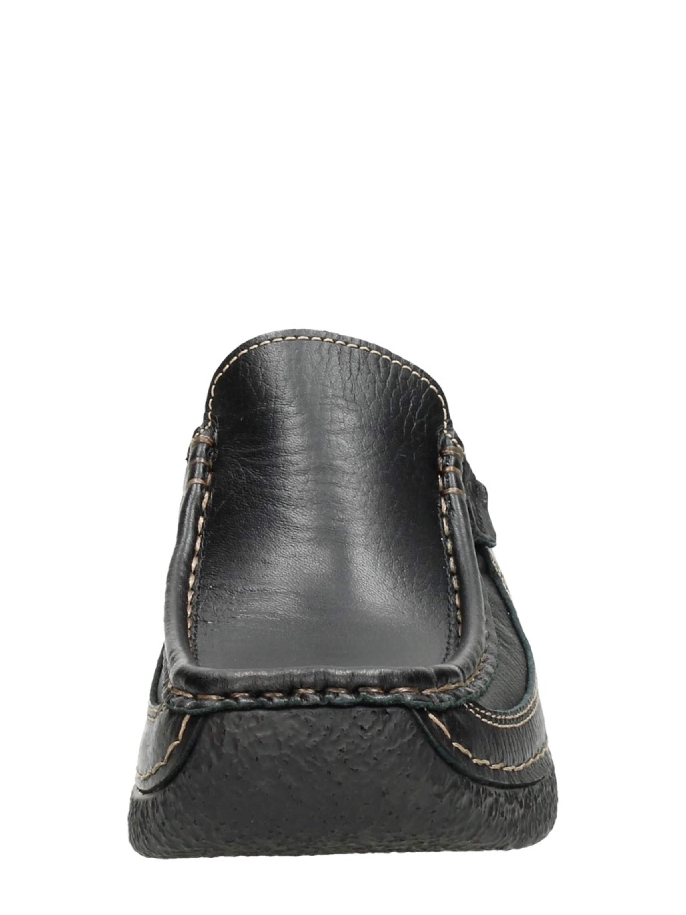 Wolky Huisschoenen 'Roll Slide' in Zwart