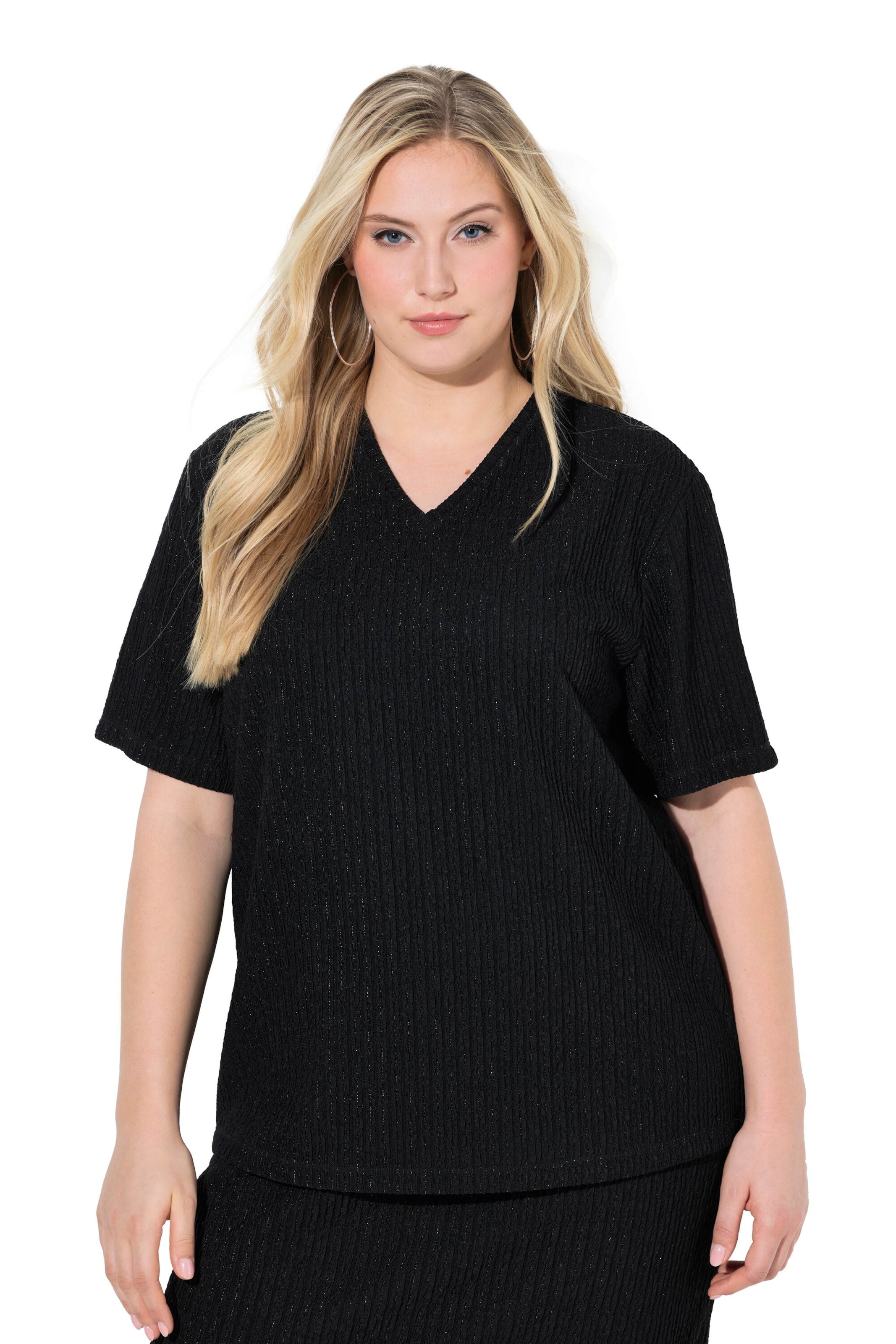 Ulla Popken Shirt in Black: front