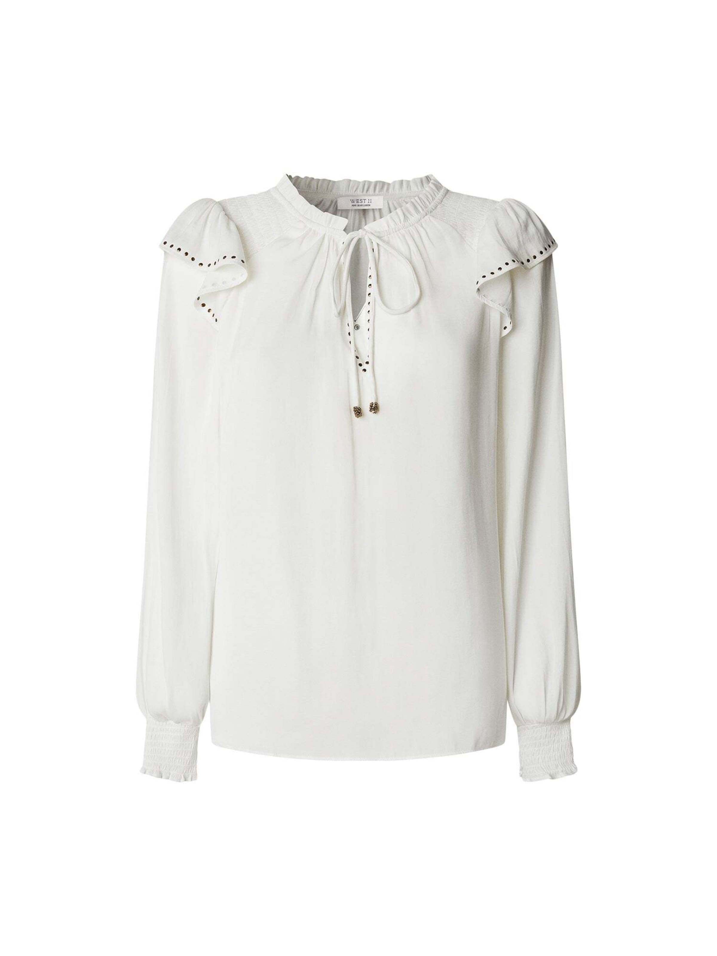 Pepe Jeans Bluse in Weiß: Vorderseite