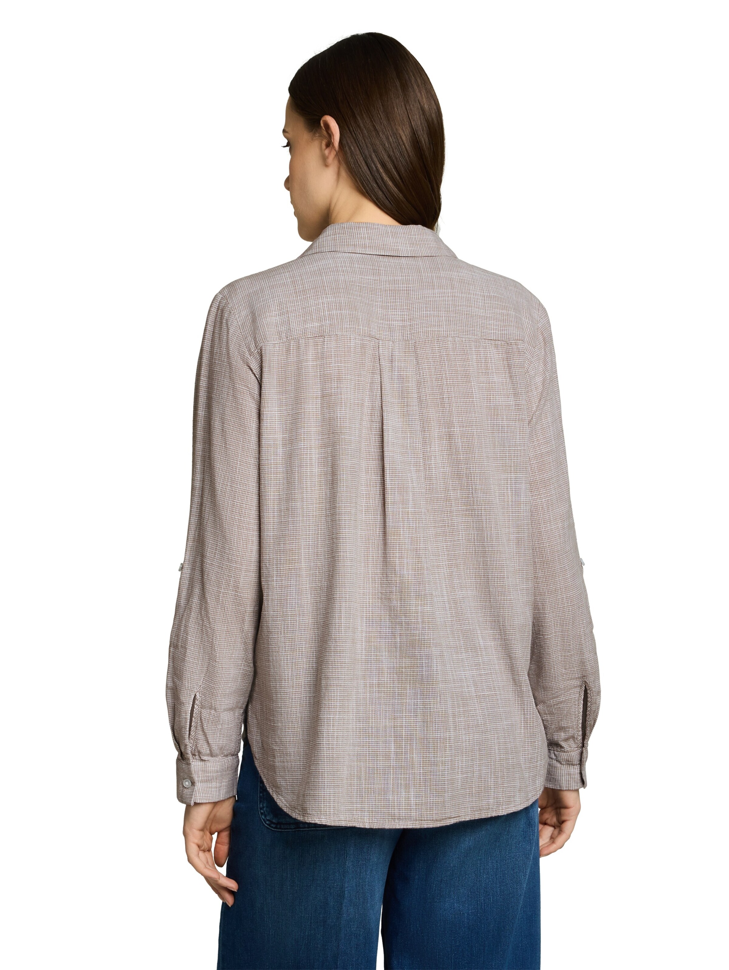 TOM TAILOR Blus i brun