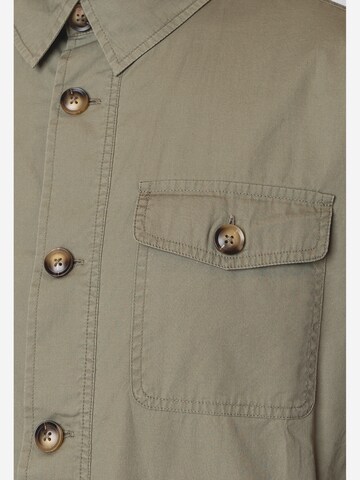 Fat Moose Comfort fit Button Up Shirt 'Arvid' in Green