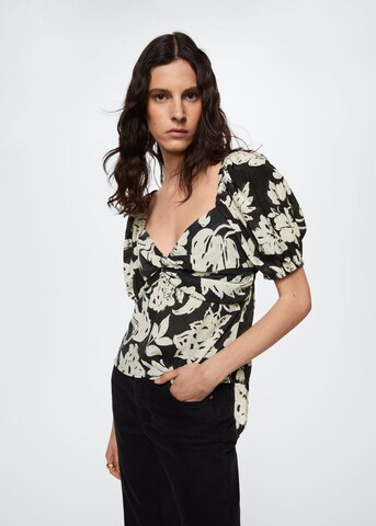 MANGO Bluse in Schwarz: predná strana