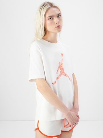 Jordan Normalny krój Spodnie 'Brk Gfx' w kolorze biały