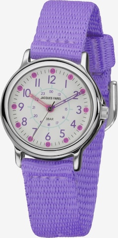 Jacques Farel Watch in Purple: front