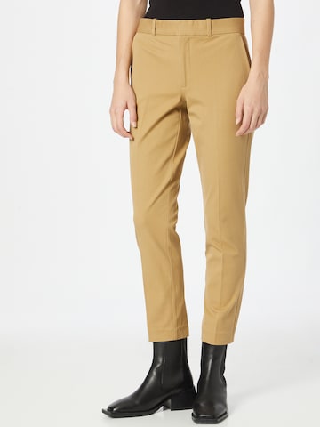 Polo Ralph Lauren Viikidega püksid, värv pruun: eest vaates