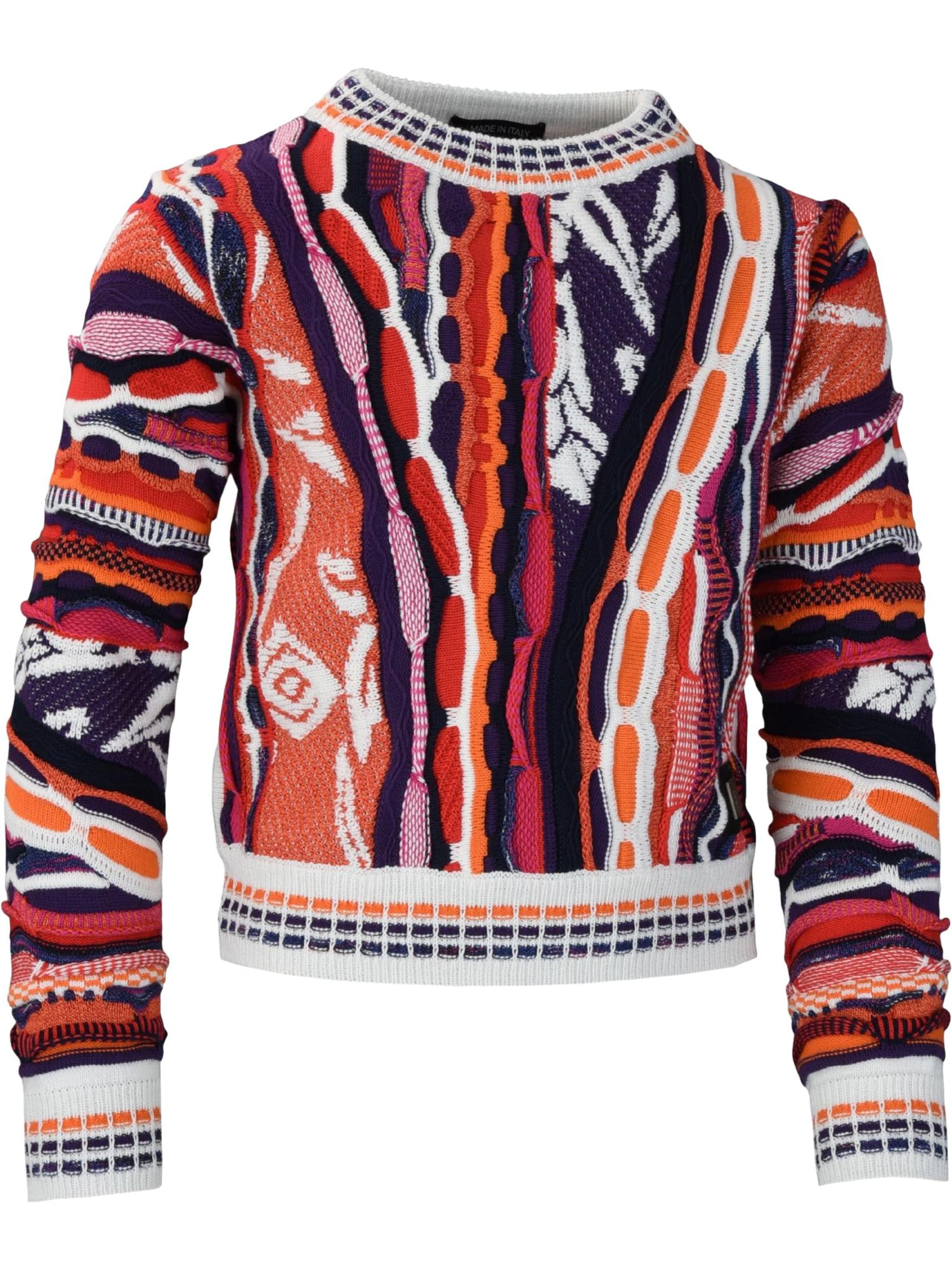 Pull-over 'Casassa' Carlo Colucci en mélange de couleurs : devant