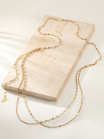 Hey Happiness - Cadena 'Celesto' en oro