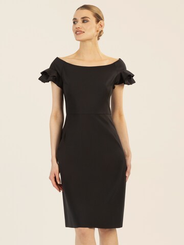 APART Cocktail Dress in Black: front
