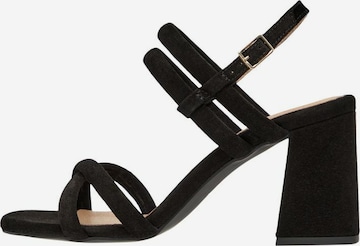 Bianco Strap Sandals 'CHARLENE' in Black: front