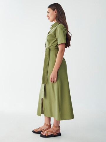 Willa Shirt dress 'SHERYL ' in Green